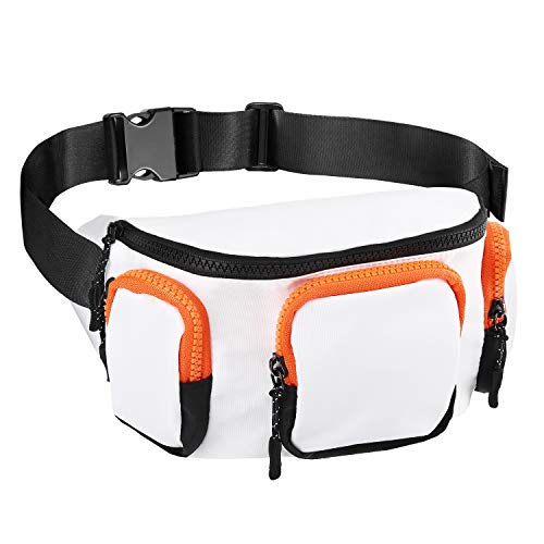 MoKo Fanny Pack Bag, Travel, Walking, Running Sport Waist Bag Hip Pack Chest Shoulder Bag for Man Women