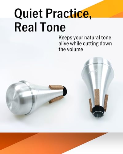 image for Libretto Trumpet Mute, Small Straight Practice Mute, All Aluminum, AC0