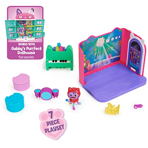 Gabby's Dollhouse, Groovy Music Room With Daniel James Catnip Figure, 2 Accessories, 2 Furniture Pieces And 2 Deliveries, Kids Toys For Ages 3 And Up #TOP5