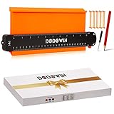 【Praktische Geschenke】Das Konturenmessgerät hat eine Zoll- und eine Zentimeterskala auf den beiden Seiten, um genaue Messwerte zu liefern. Coole Gadgets Geschenke für Tüftler, Holzarbeiter, Architekten, Handwerker, Zimmerleute, Bau und DIY Handyman.
