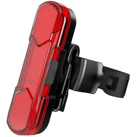 X-TIGER USB Rechargeable LED Bike Tail Light, Bright Bicycle Rear Cycling Safety Flashlight, Waterproof Rear Light with 4 Light Mode Cover