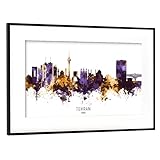 artboxONE Poster mit Rahmen Schwarz (Metallic) 30x20 cm 