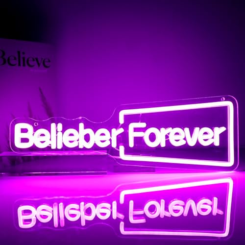 Believe Forever Neon Sign - LED Wall Light for Party Decorations Bedroom Dorm Wall Poster