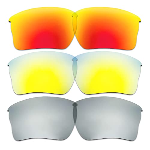 Verres Quarter Jacket Oakley rechange anti UV 3 teintes protection solaire maximale