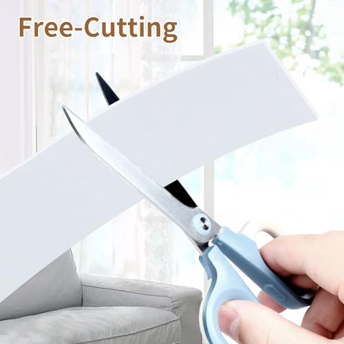 Image of ZOMPAGO Foam Tape Weather Stripping, 2.4in x 16.4FT White Single Sided Adhesive Rubber Seal Strip, Window Gap Filler & Door Seal Weatherstripping for Doors, Exterior Window Gasket Door Insulation