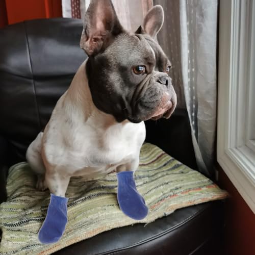 Image of UKCOCO Waterproof Dog Shoes Non-Slip Paw Covers for Outdoor Walking Protect Paws from Stones and Abrasive Surfaces Easy-on Pet Rain Boots 4 Pack