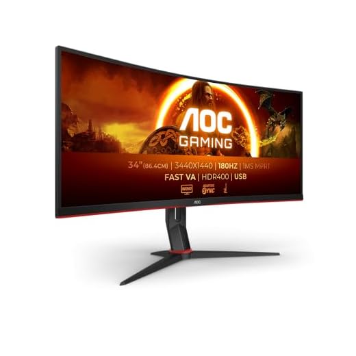 AOC 34'' Curvo WQHD 180Hz Gaming