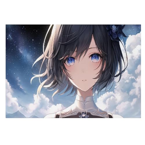 Lienzo impreso de anime de 40x60 cm con acabado de pintura al óleo de alta definición