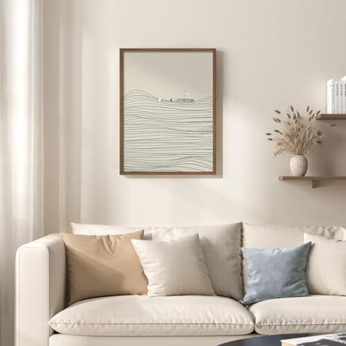 Framed Jesus Wall Art, Minimalist Christian Canvas Print of Jesus