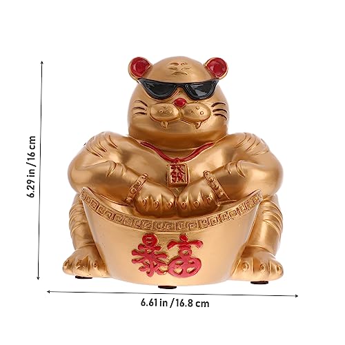 Figurine tigre en résine ornement de table élégant - 3