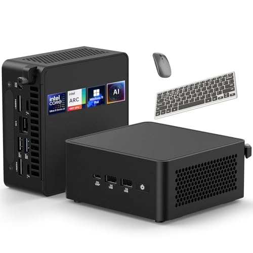ASUS NUC 15 Pro Mini PC, Intel Series 2 Ultra 5 225H (14C/14T, Up to 4.9GHz), Small Desktop Computers 64GB DDR5 RAM, 2TB PCIe SSD, Intel Arc 130T GPU, Win 11 Pro, Thunderbolt 4, WiFi 7, Quad 4K HDR