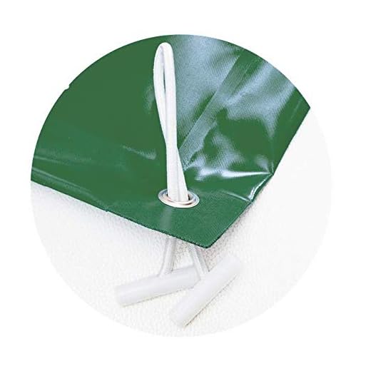 Pool System Protection Cubierta De Invierno Para Piscina De 8,30X6,30 Metros. Color Verde/Beige