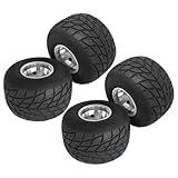 One Wheel 11x7.10-5 Go Kart Tire and Rim, Go Cart Wheel, 11x7.10x5 Racing Rain Tire & Wheel for Drift Trikes, Mini Bike, ATV, Lawn Mower – Aluminum Rim, Knobby Tread, 3 Lug, 50mm Spacing Racer Tire