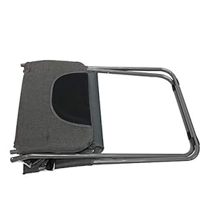 Homecall Sedia pieghevole da campeggio con imbottitura e schienale regolabile colore grigio - immagine 8