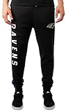 Ultra Game NFL Baltimore Ravens Mens Active Basic Jogger Fleece Pants, Team Color 18, Medium