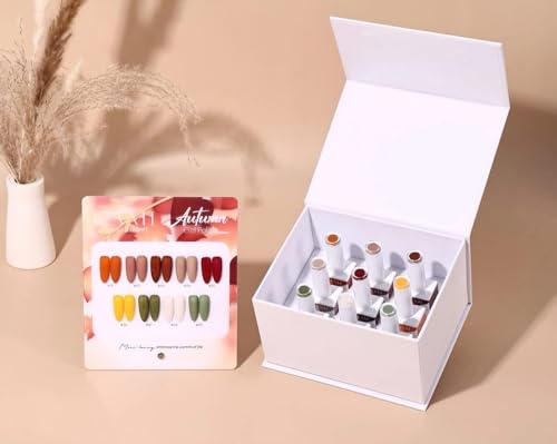 CAMI Gel Polish Set - 9 Warm & Fall Colors,
