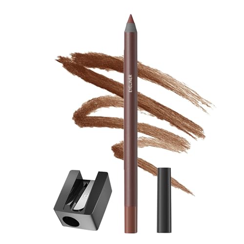 Lápices Delineador De Ojos - Lápiz de Gel para Ojos con Sacapuntas - Delineador De Larga Duración Antimanchas Y Para Maquillaje Diario Femenino