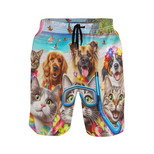 Short de bain court classique homme stretch et ajustable pour le sport