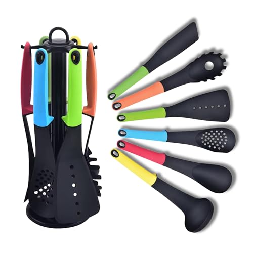 Conjunto de Utensílios de Cozinha com Suporte Giratório Composto ...