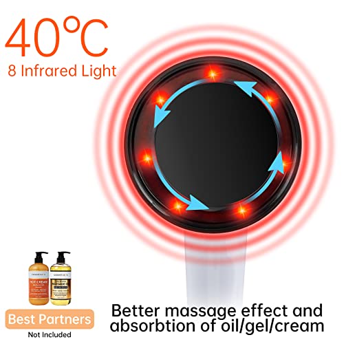 Pahtto Cordless Cellulite Remover Massager, Professional Handheld Rechargeable Body Sculpting Machine For Belly Fat, Leg, Waist, Butt, With 8 Replaceable Massage Heads & 2 Mesh Covers #TOP3