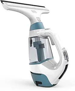 Black + Decker Ww100 3.6V Li-Ion Cordless Window&Glass Vacuum Cleaner,100 Milliliter,Cartridge,White