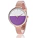 Produktbild Beobachten Damenuhr Einfache Waage Ultradünne Quarz Damenuhr-Lila Plus Weiß