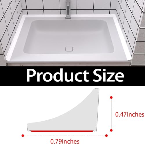 Image of Raycity Silicone Shower Threshold Water Dam Barrier, 98 Inch, White