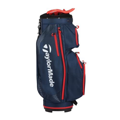 TaylorMade Golf Pro Stand & Cart Bag 2023, Navy/Red