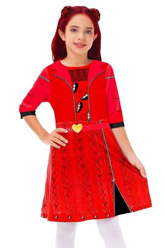 Remimi Girls Halloween Rise Red Dress Cute Princess A-Line Dresses 3-14 Years4