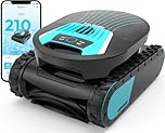 (2026 New) TALOSBO Pleco Pro Robotic Pool Cleaner – Wall & Waterline Cleaning, 210 Min Runtime, Dual Filtration, Smart APP, Pool Vacuum Robot for In-Ground Pools up to 200㎡, Black