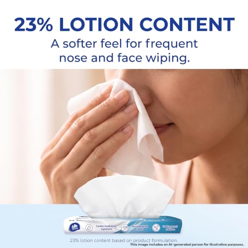 Image of Vinda Car Tissues with Lotion, 4-Ply Facial Tissues, 8 Packs, 240 sheets