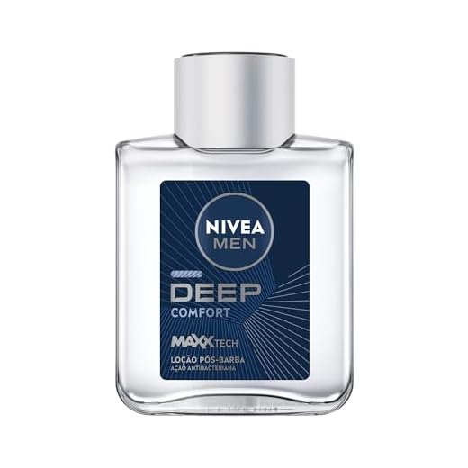 NIVEA MEN Loção Pós Barba Deep 100ml - Atua na recuperação da pele, ação antibacteriana, fórmula com carvão ativado, textura líquida