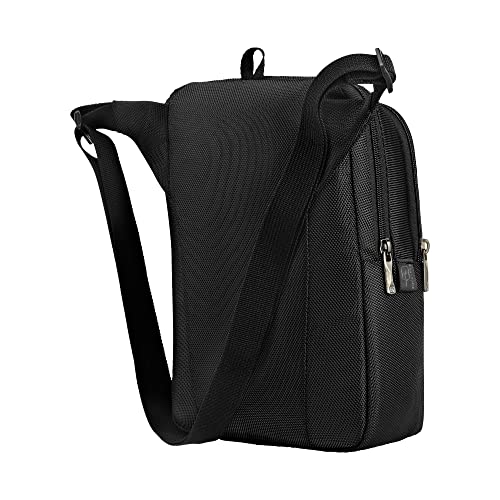 Image of WENGER, BC First, Vertical Crossbody Bag, Black Swiss Designed-Blend of Style and Function, 612273
