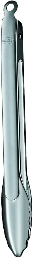 Rösle 12916 Stainless Steel One-Handed Lock and Release Tongs 12