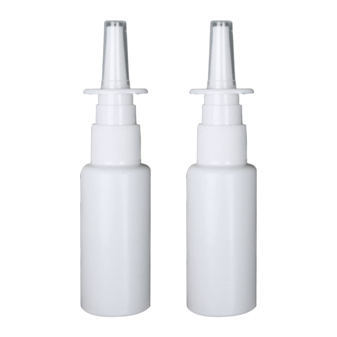 AZIDWERYQ 2PCS Nasal Spray Bottles 30ml Empty Plastic Refillable Nose Spray Bottle Mist Sprayers Atomizers for Saline Essential Oils