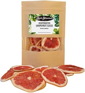 Dehydrated Dried Grapefruit Slices Wheels | 100% Natural | Approx 15 + Servings | Dried Grapefruit for Garnishing Cocktails, Cake Decoration, Baking, Fruit, Tea, Wreaths | Gluten Free | 40 Grams