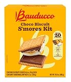 Bauducco Choco Biscuit S’mores Kit – Individually Wrapped Packs with Chocolate Biscuits and...