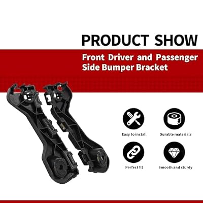 Nakkaa Front Bumper Cover Support Bracket Retainer Reinforcement Compatible with MKX Edge 2011-2015 BT4Z17C947A BT4Z17C947B FO1043135 FO1042135