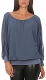 MODISCHE DETAILS: Die malito Bluse hat eine angedeuteten Oversize Look und ist durch den Unterstoff blickdicht. Die Tunika hat einen dehnbaren Bund und bequeme Bündchen an den Armabschlüssen.