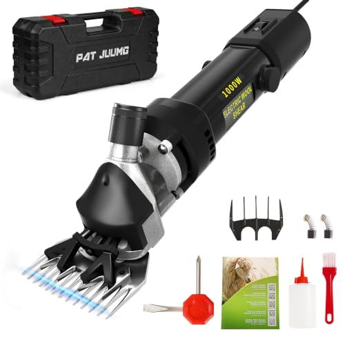 Tosatrice per Pecore Elettrica 1000W, Forbici Elettriche Pecore con 6