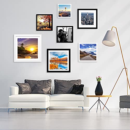 12X12 Wood Picture Frames For Wall Hanging Or Tabletop,Diamond Painting Frame Baby Scan Picture Frames With 2 Mats Display 8X8 Or 10X10 For Family Walls Decoration,Anniversary,Wedding,Christmas(White) #TOP5