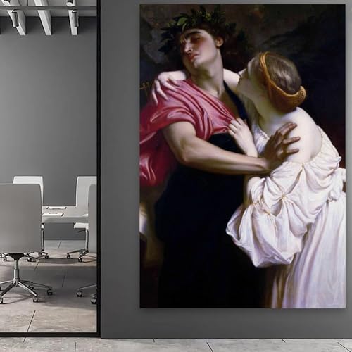 Toile Orfeo Ed Euridice de Frederic Leighton, décoration salon