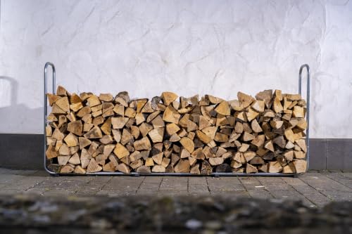 Foto von wolfcraft Stapelhilfe für Brennholz - Verstellbares Kaminholzlager