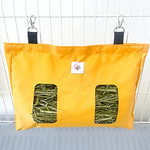 MCDSAJ Sac à foin pour cochon d'Inde - Sac à foin avec 2 trous - En tissu Oxford - 33 x 24 cm - À suspendre pour lapin chinchilla Cover