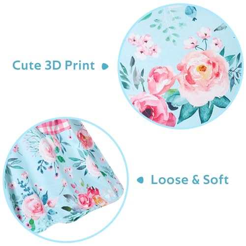 Vieille Kids Baby Girls Dress Blue Flower Summer Casual Dresses with Pocket Toddler Sleeveless Sundress Size 2-3t — view 4