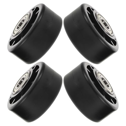 Toyvian 4 Stück Fitnessgeräte Räder Kunststoff Lenkrollen mit Schwenkfunktion Geräuscharm Langlebig Ersatzrollen für Heimtrainer Laufband Fitnessgeräte Transport