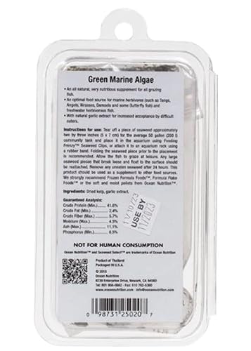 Ocean Nutrition 25027-001 Seaweed Select Green Marine Algae - Nutritious Fish Food thumb #2