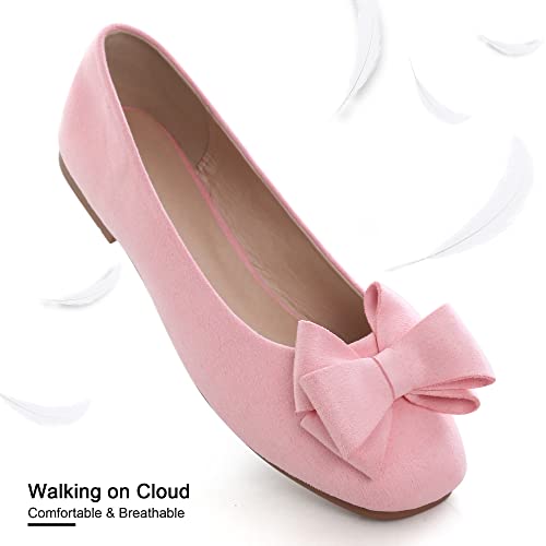 Image of Dear Time Women's Flats Shoes Bowknot Dressy Ballets Loafers Wedding Business Casual Walking Shoes