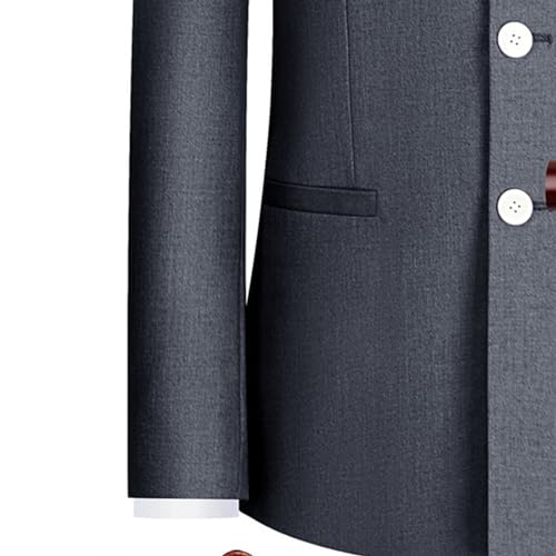 Men's Tunic Suit Stand Collar Slim Fit 2 Piece Uniform Male Suits Classic Wedding Button Blazer4