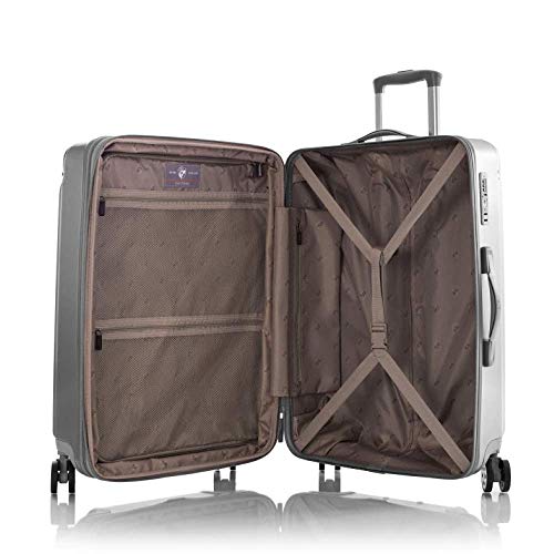 Heys America Duotrak Spinner Luggage (Silver, 26") #TOP3